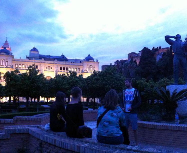 Malaga free tour sunset