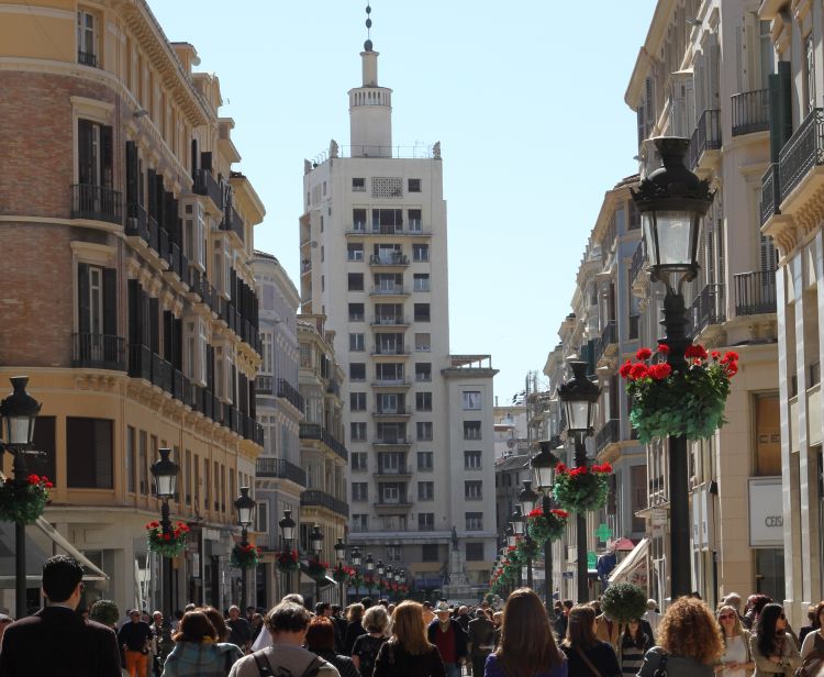 Malaga al calar della notte